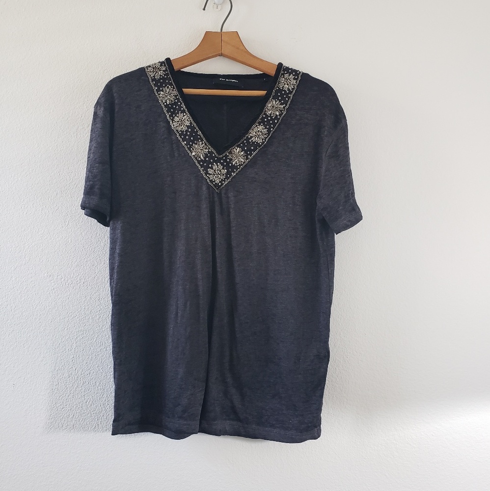 The Kooples beaded shirt sz S